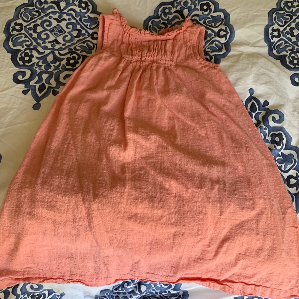 Girls Boutique Linen Dress